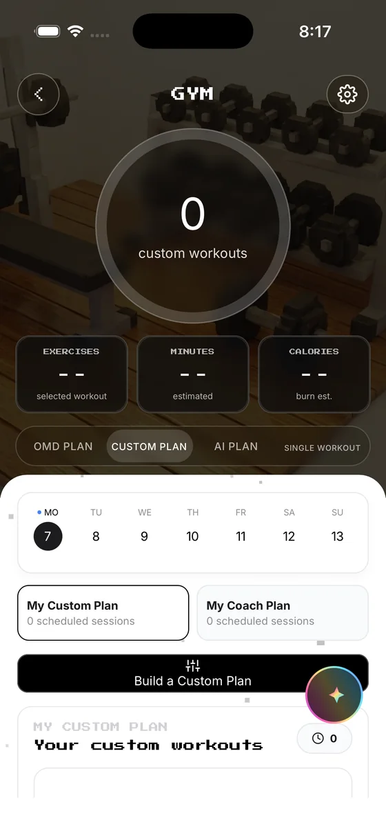 Gym — Custom Plan