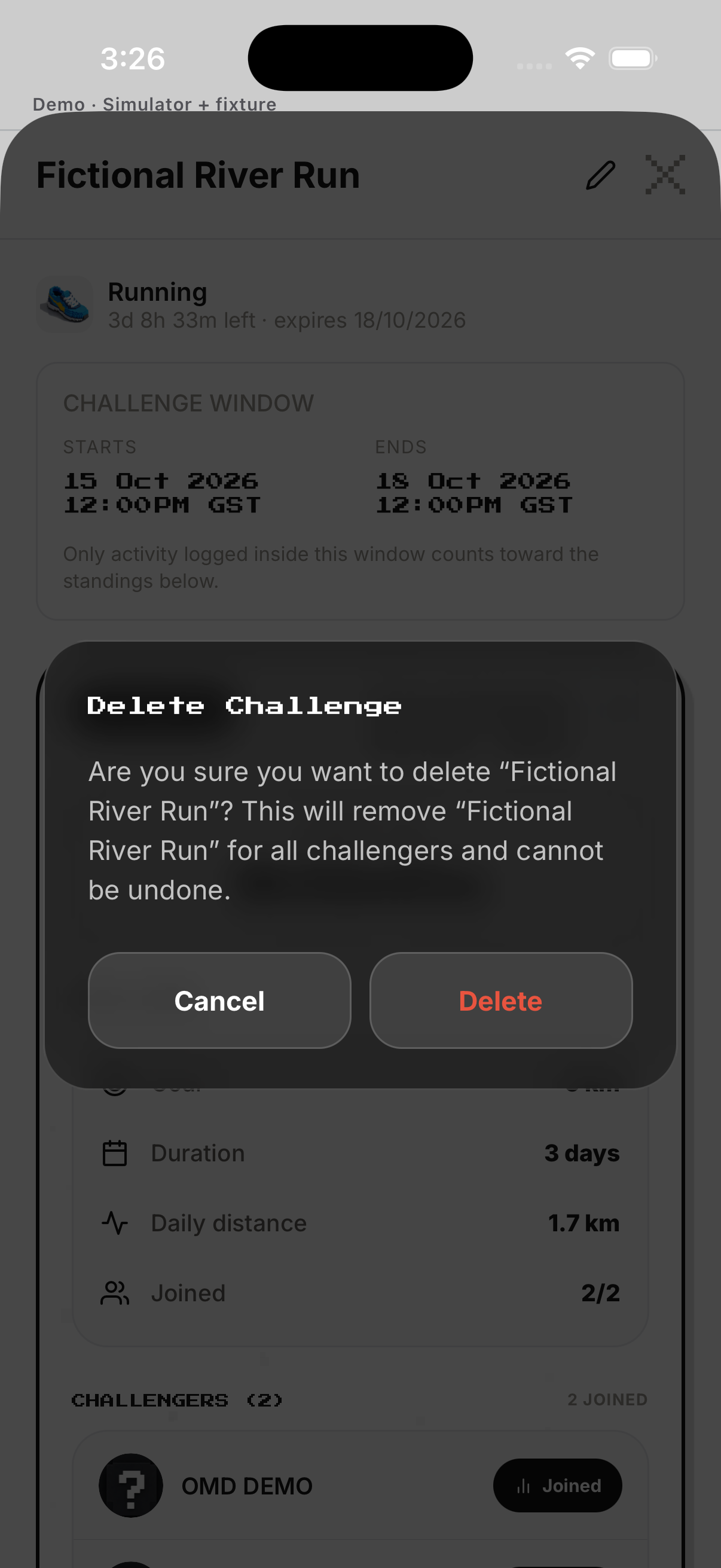 Delete confirmation; English UI.