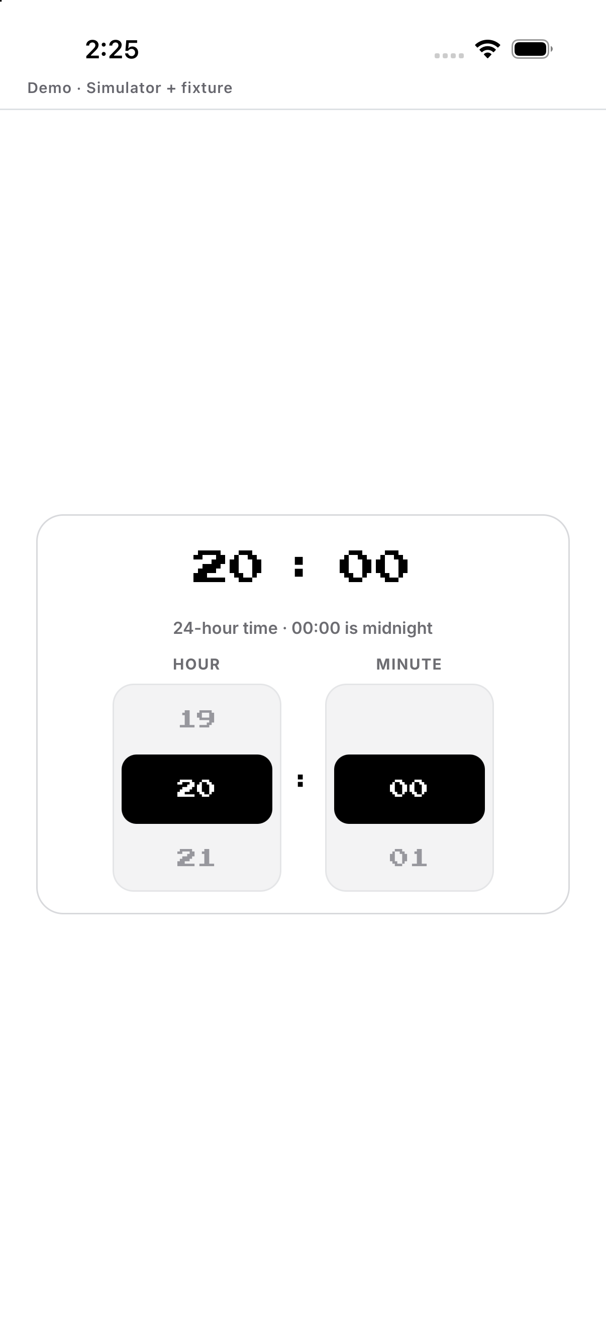 Start time