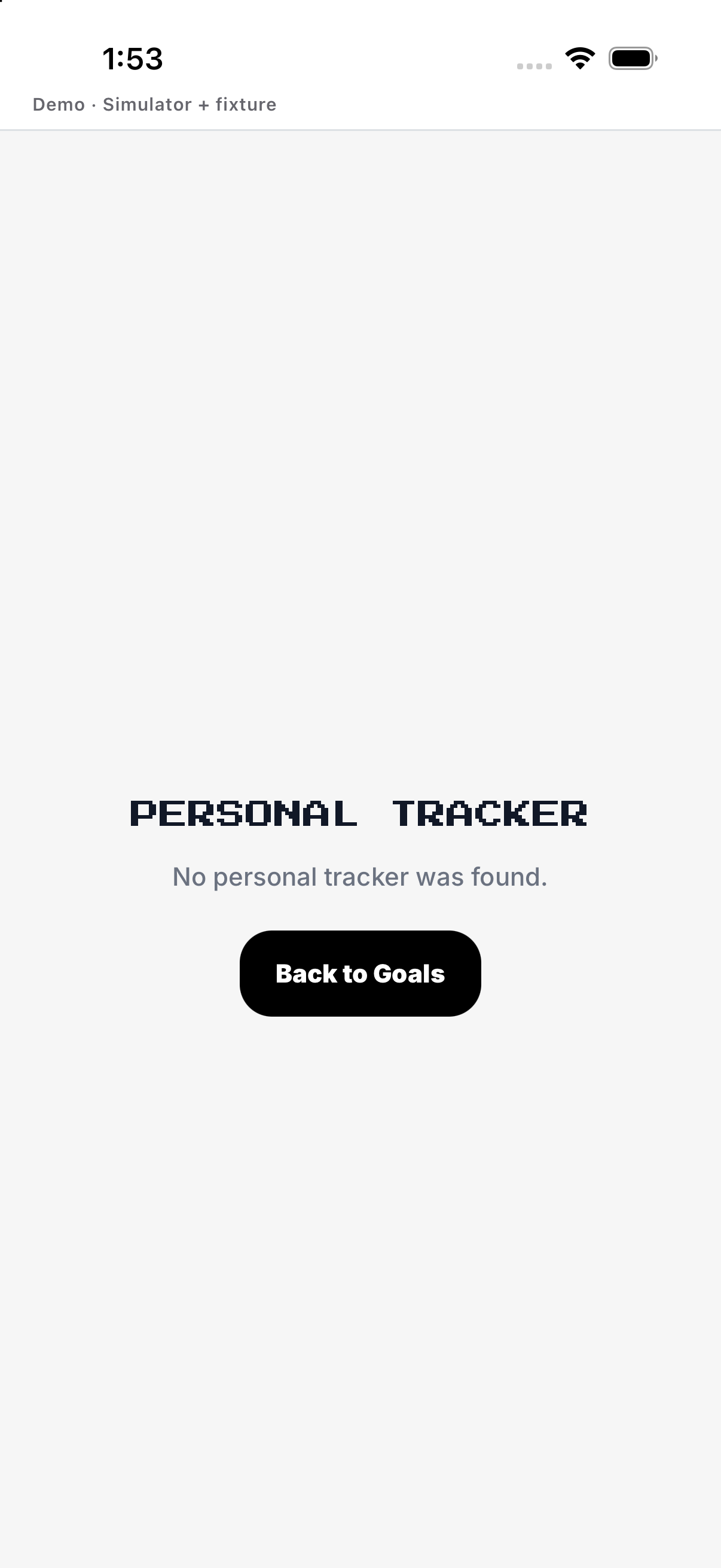Unavailable mission state; English UI.