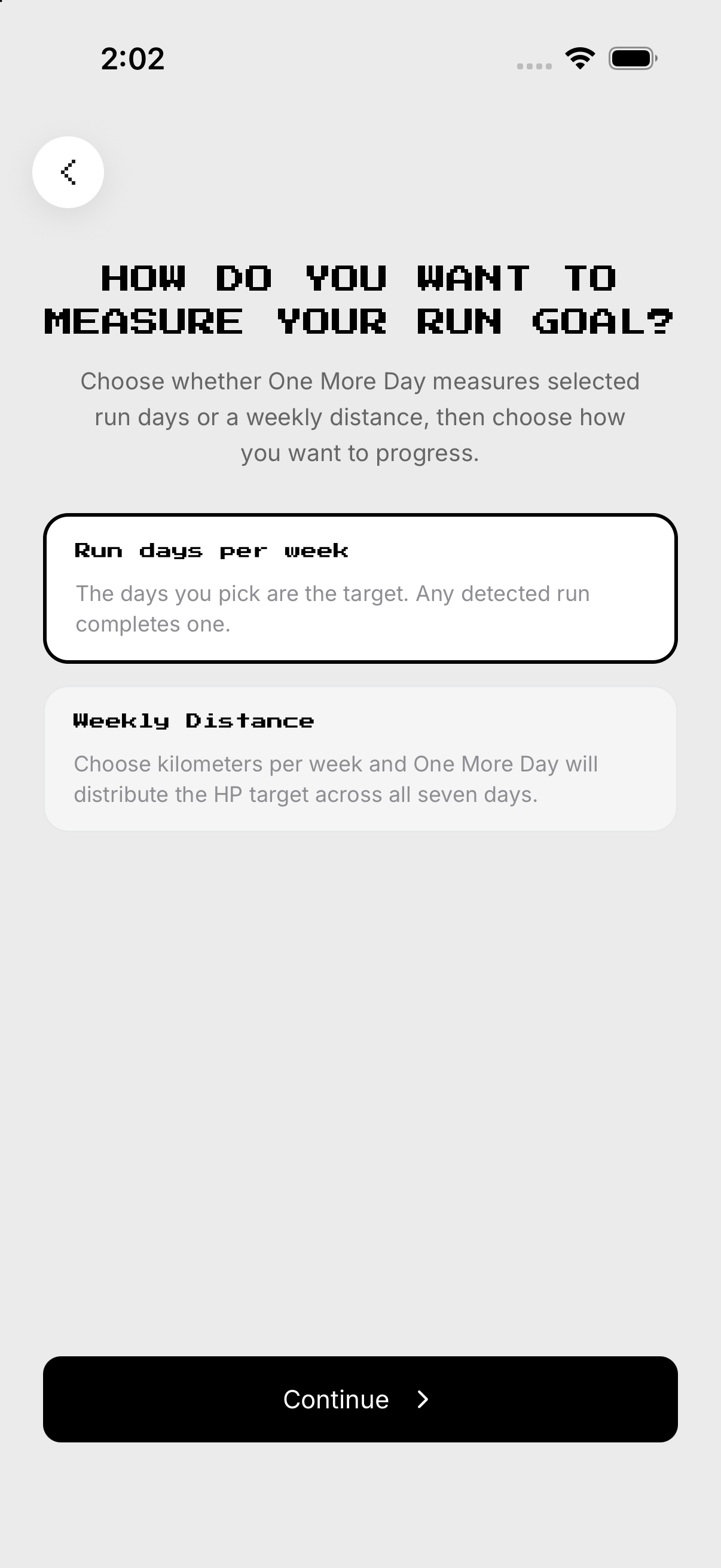 Run goal