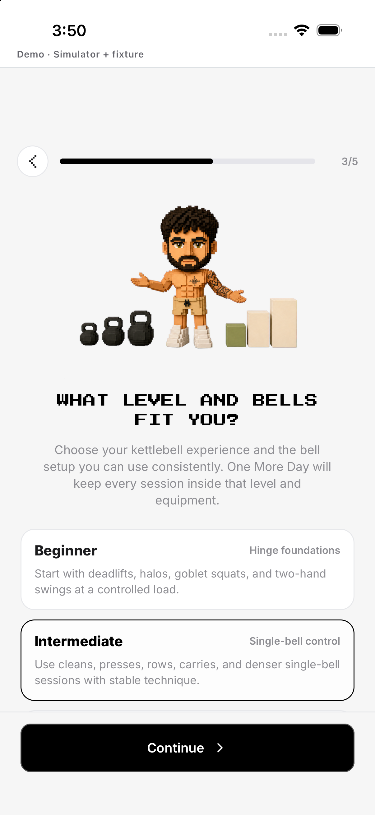 Level/equipment