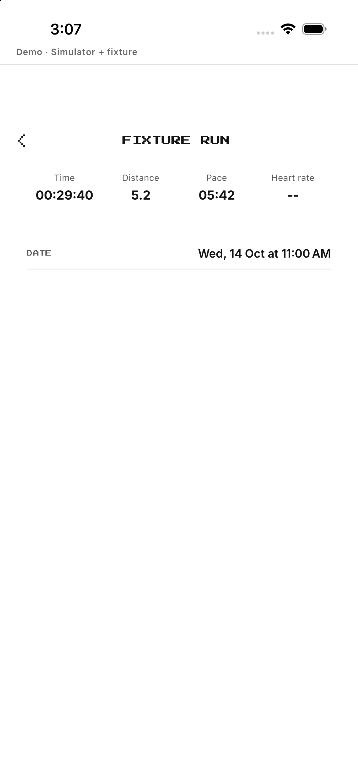 Run result from Mission History; fictional data, English UI.