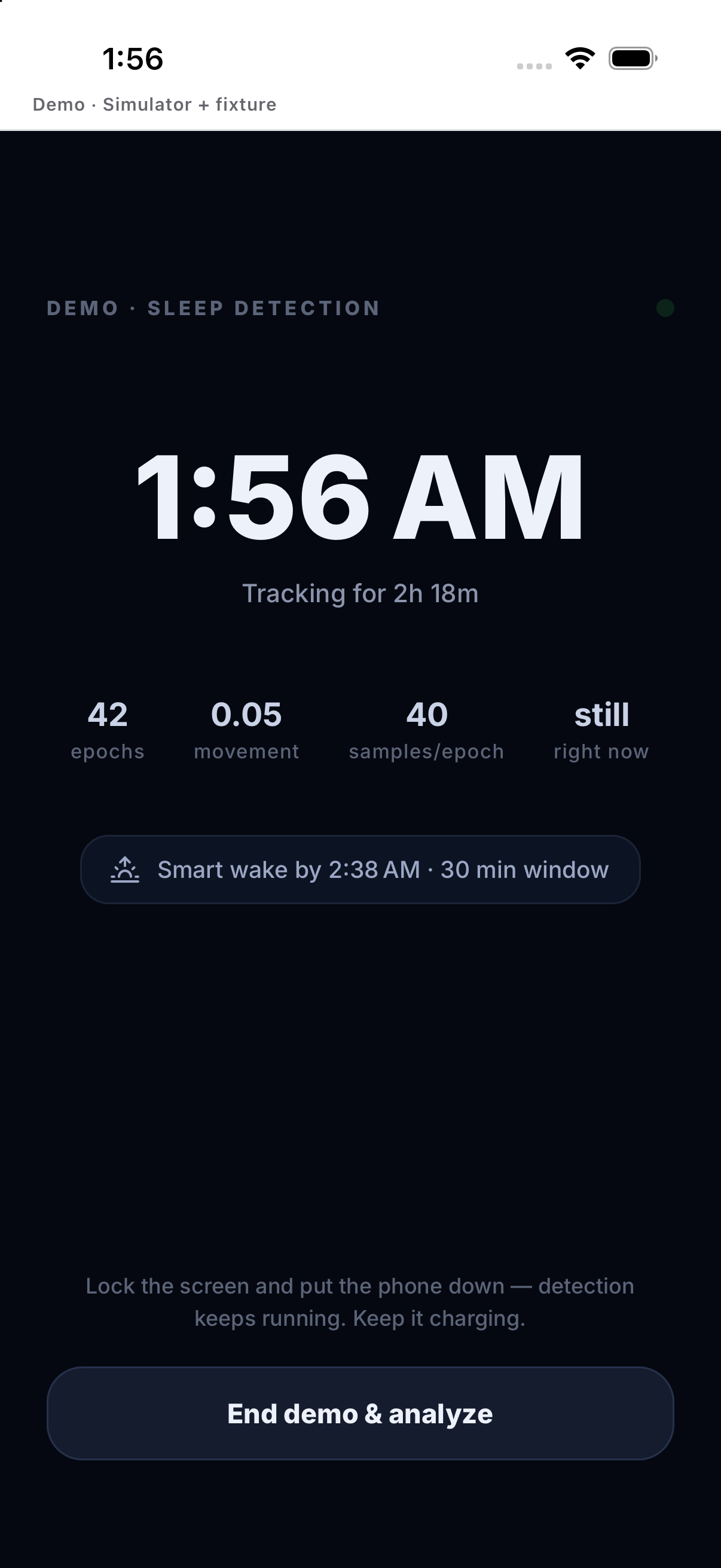 Tracking active