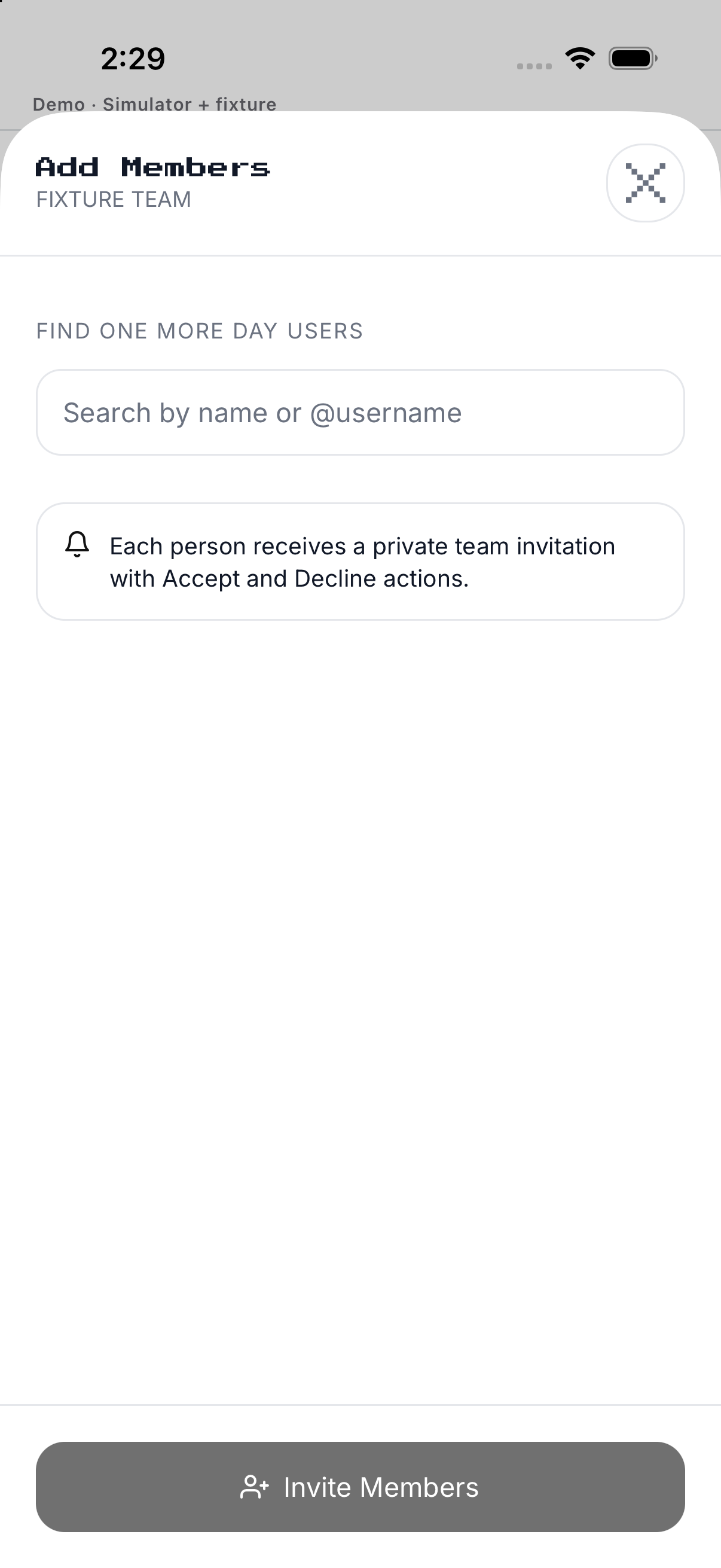 Add Members; English UI.