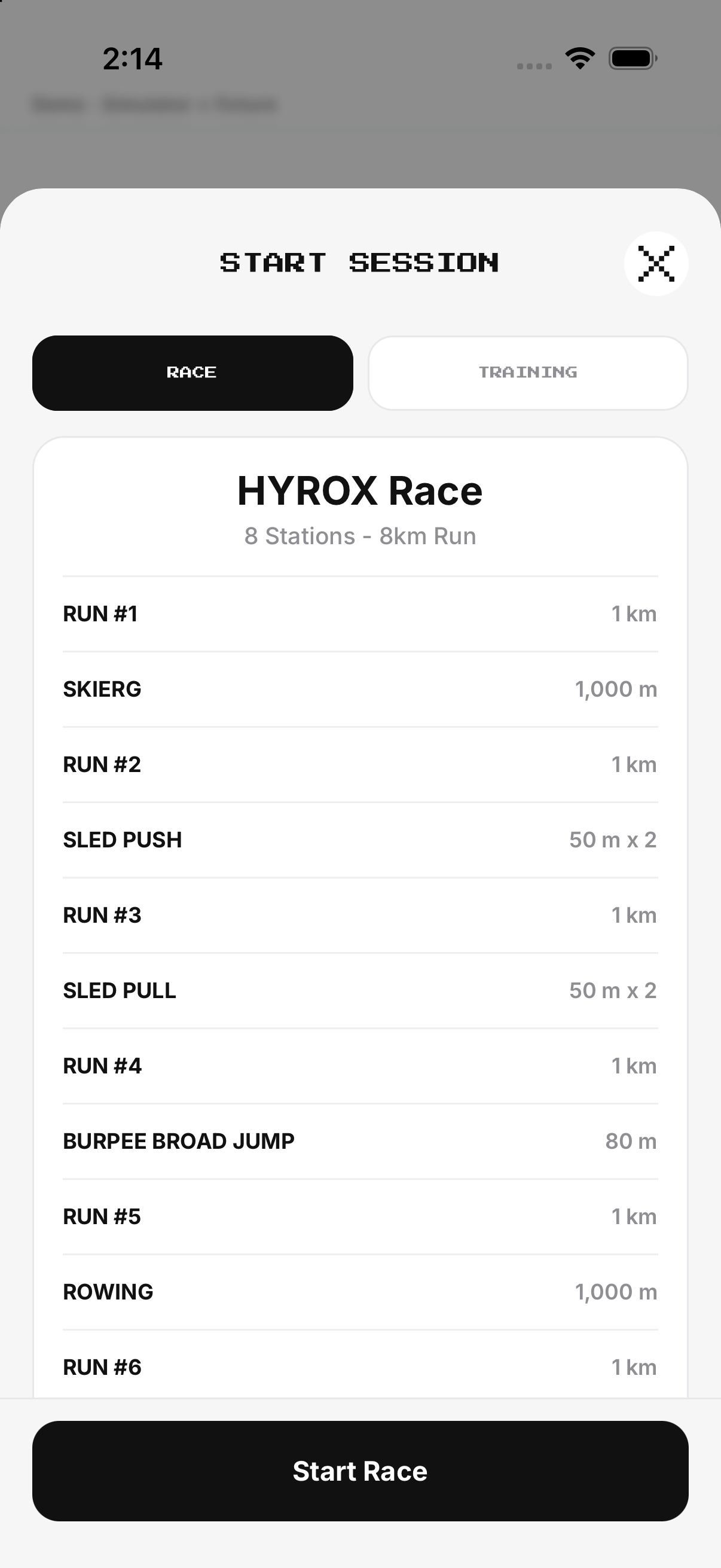 Start Race