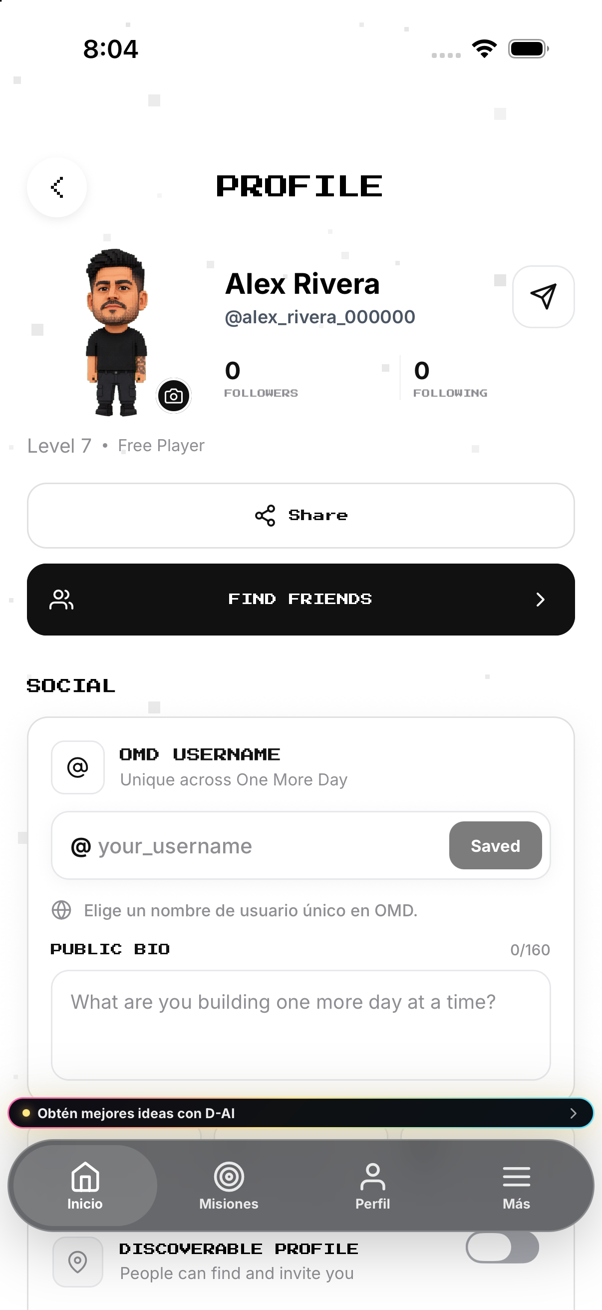 Profile identity.