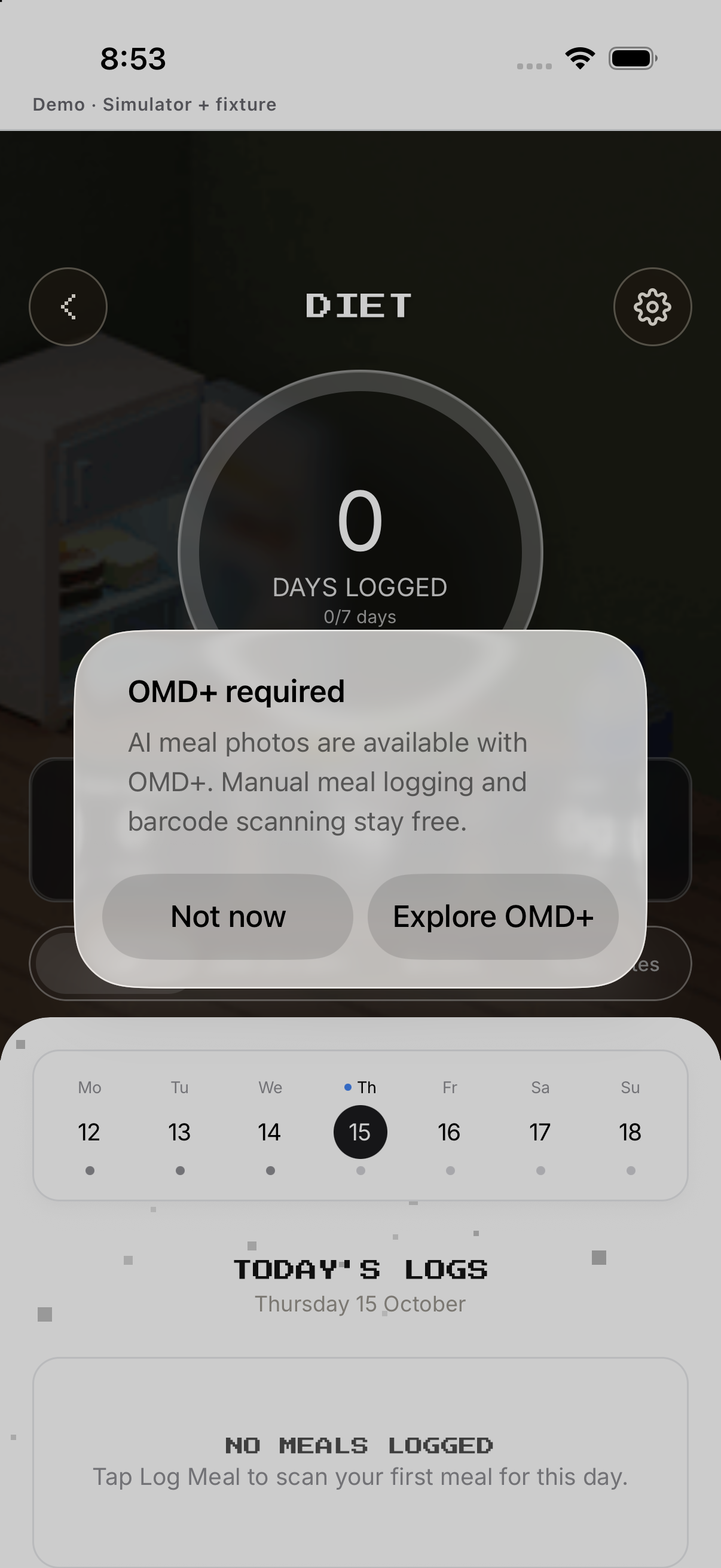 OMD+ scan gate