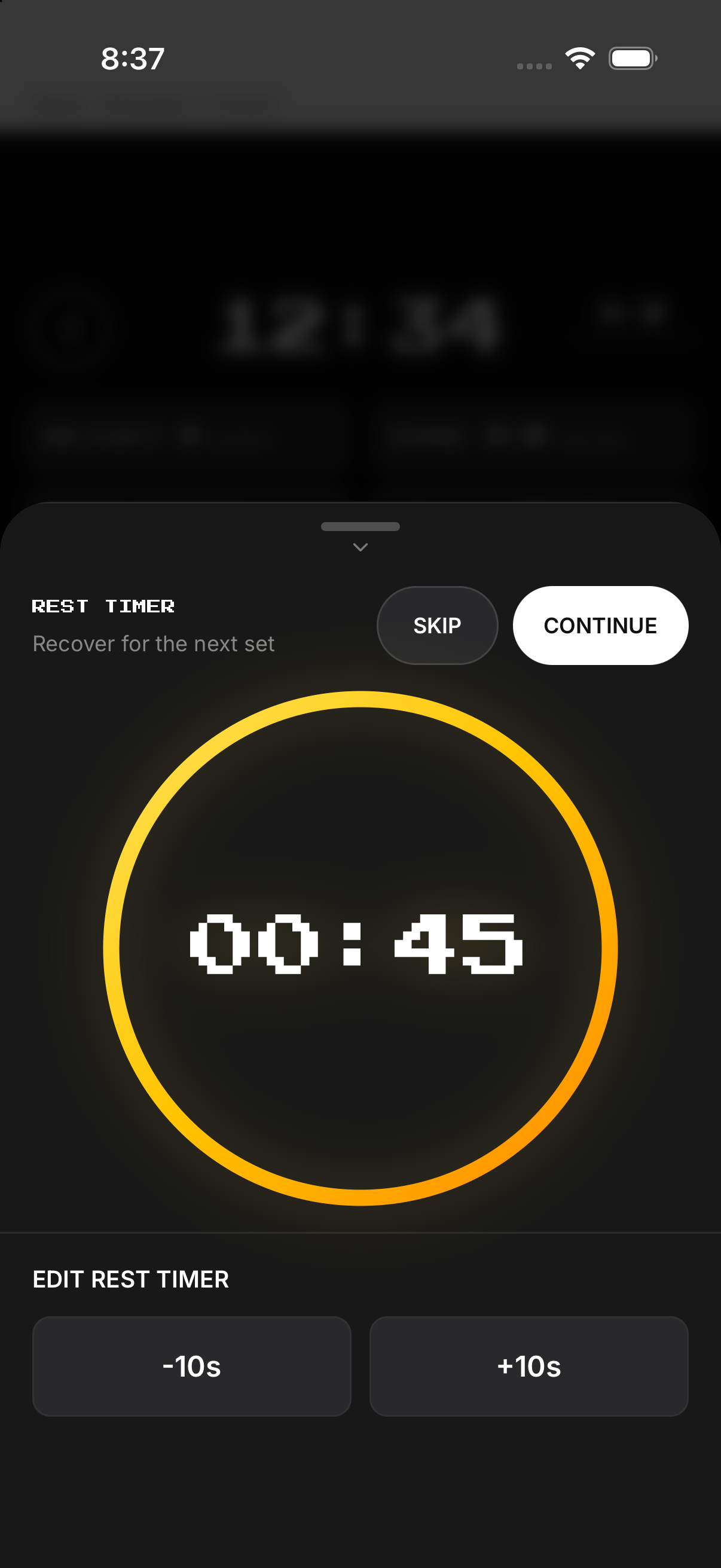 Rest controls (Build 200 English capture)