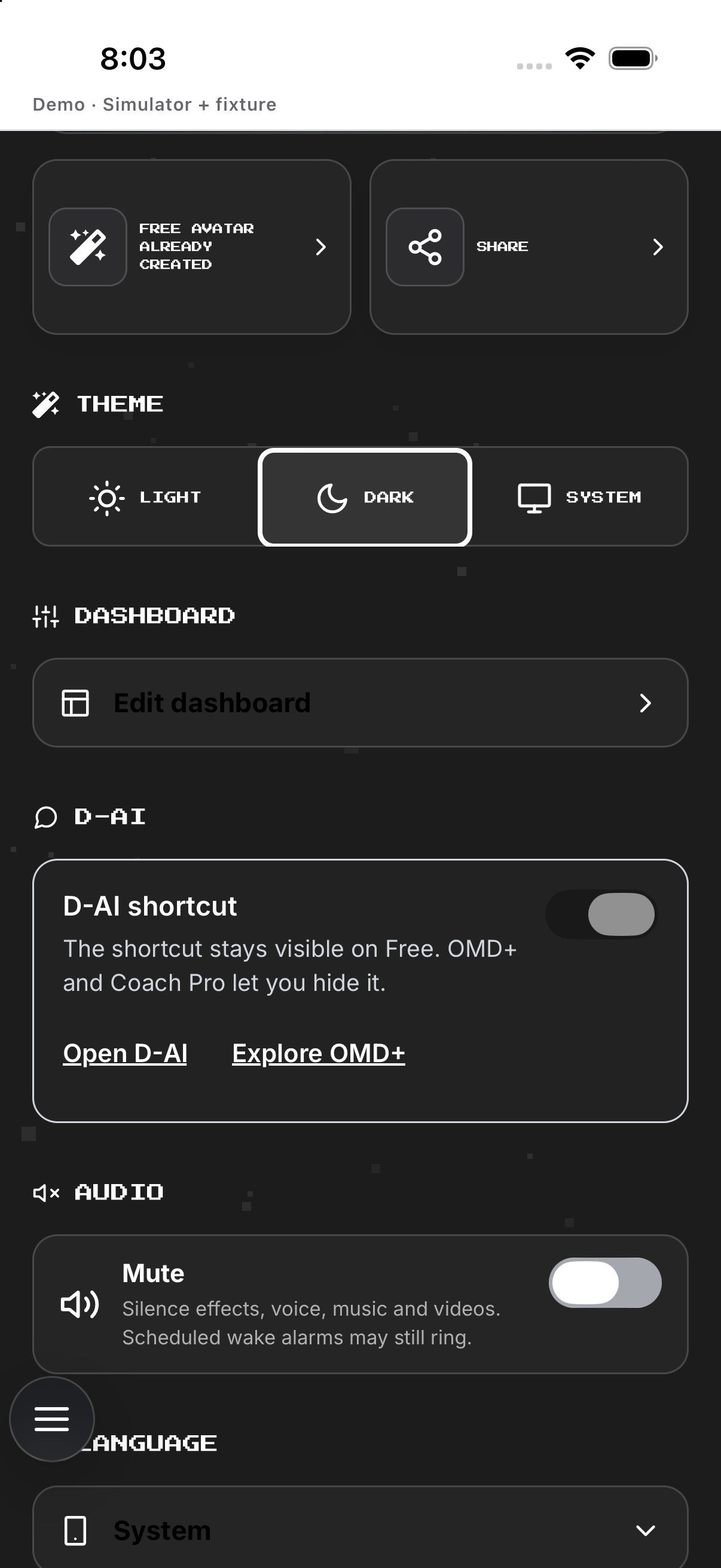 Dark theme.
